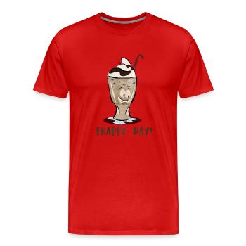 Journée de la Frappe! - T-shirt bio Premium Homme - rouge - Devant - Damien (186cm)