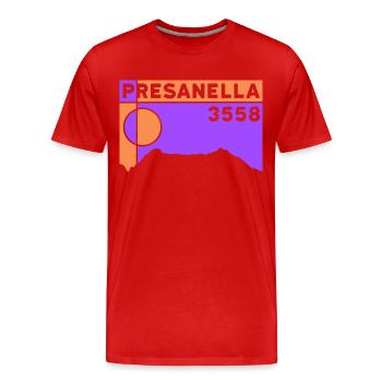 Cima Presanella Trentino Gletscher Hochtour Berg - Männer Premium Bio T-Shirt - Rot - Vorne - Damien (186cm)