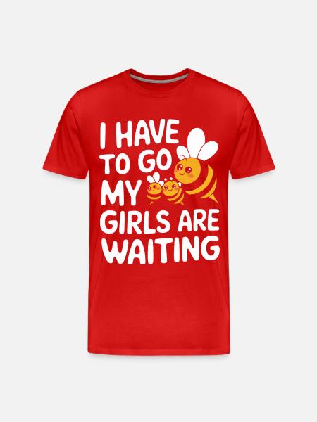 honey bee beekeeper bees bee - Men's Premium Organic T-Shirt - red