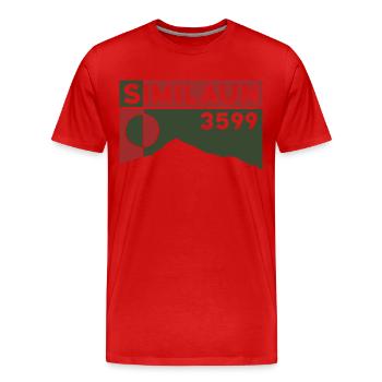 Similaun Gletscher Hochtour Wanderung Ötztal Tirol - Männer Premium Bio T-Shirt - Rot - Vorne - Damien (186cm)