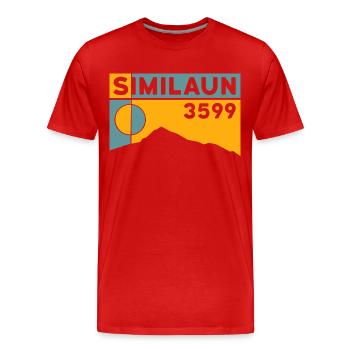 Similaun Gletscher Hochtour Wanderung Ötztal Tirol - Männer Premium Bio T-Shirt - Rot - Vorne - Damien (186cm)