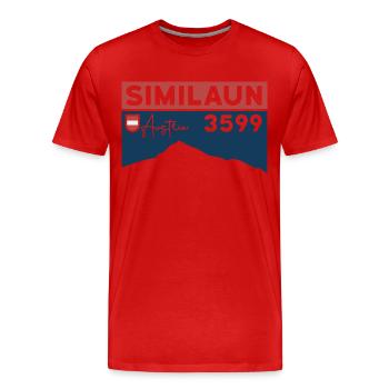 Similaun Gletscher Hochtour Wanderung Ötztal Tirol - Männer Premium Bio T-Shirt - Rot - Vorne - Damien (186cm)