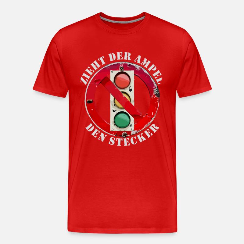 Zieht der Ampel den Stecker - Männer Premium Bio T-Shirt - undefined