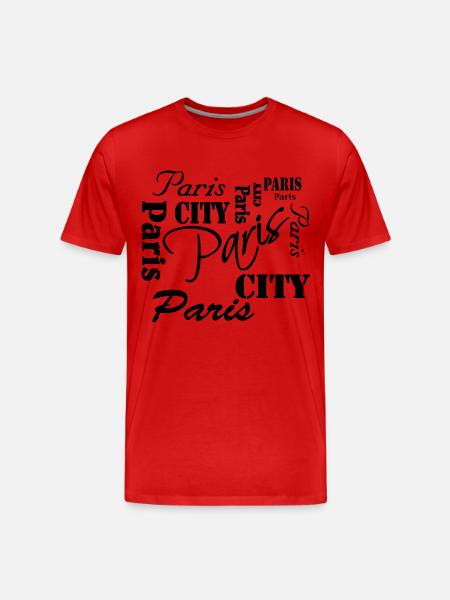 Paris - T-shirt bio Premium Homme - rouge