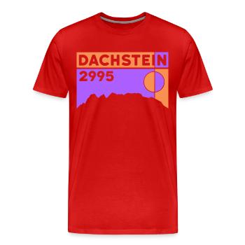 Hoher Dachstein Berge Gletscher Höhe Wanderung - Männer Premium Bio T-Shirt - Rot - Vorne - Damien (186cm)