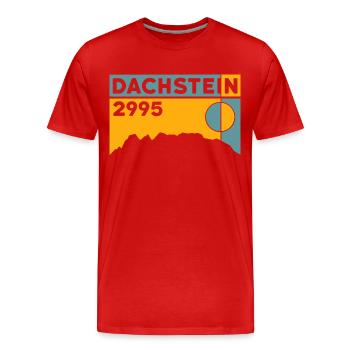 Hoher Dachstein Ramsau Gletscher Höhe Wanderung - Männer Premium Bio T-Shirt - Rot - Vorne - Damien (186cm)