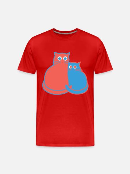 TiffUndToeff 03 06 - Men's Premium Organic T-Shirt - red