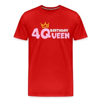 40 ans de félicitations Salutations d’anniversaire - T-shirt bio Premium Homme - rouge - Devant - Damien (186cm)
