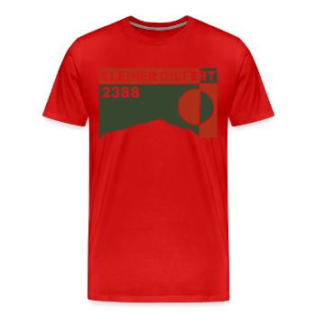 Kleiner Gilfert Rastkogel Tour Randonnée à ski - T-shirt bio Premium Homme - rouge - Devant - Damien (186cm)