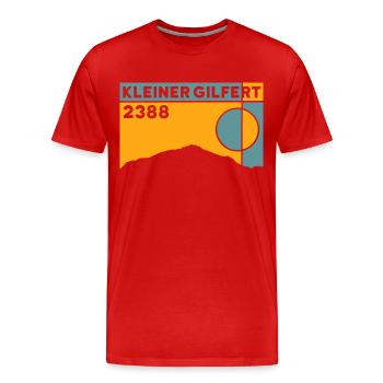 Kleiner Gilfert Tux Alpes Ski de randonnée Randonnée Montagne - T-shirt bio Premium Homme - rouge - Devant - Damien (186cm)