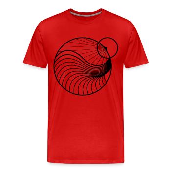 New World black - Männer Premium Bio T-Shirt - Rot - Vorne - Damien (186cm)