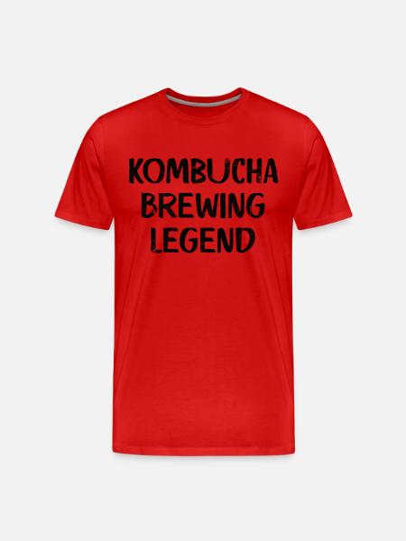 Kombucha Brewing Legend - Men's Premium Organic T-Shirt - red