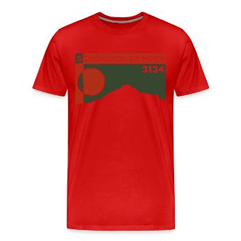 Schönbichler Horn Überschreitung Wandern Zillertal - Männer Premium Bio T-Shirt - Rot - Vorne - Damien (186cm)