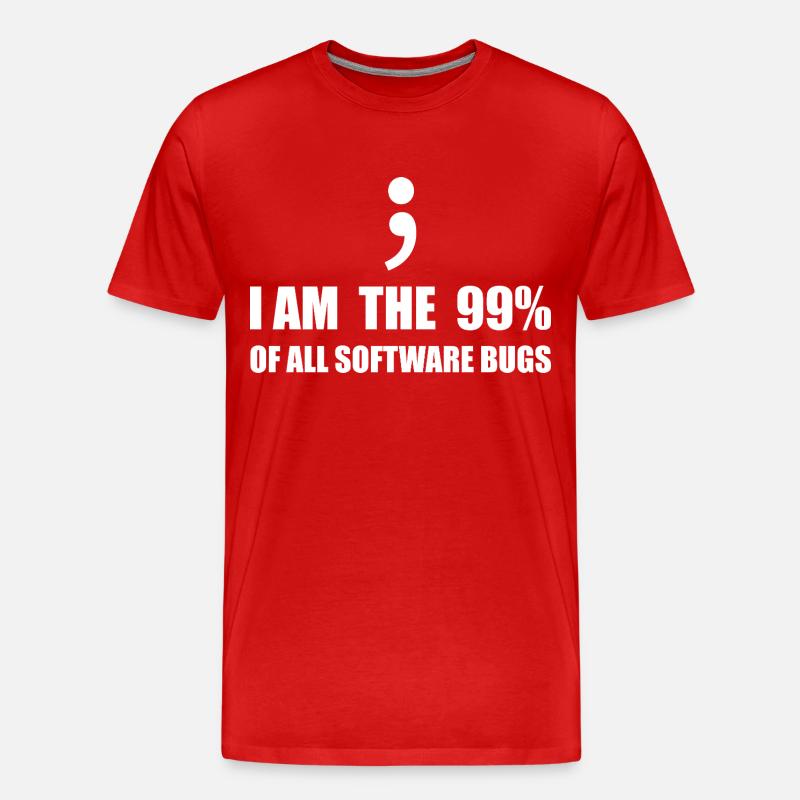 Programmeur Computer Scientist - T-shirt bio Premium Homme - rouge