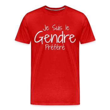 Schwiegersohn Humor, Schwiegersohn Idealer Humor - Männer Premium Bio T-Shirt - Rot - Vorne - Damien (186cm)