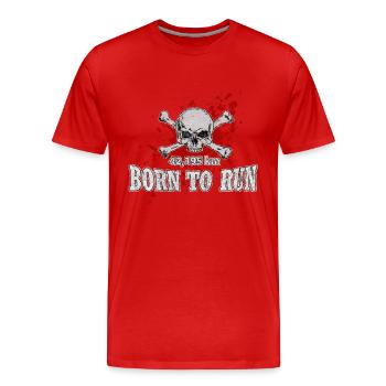 marathon - T-shirt bio Premium Homme - rouge - Devant - Damien (186cm)