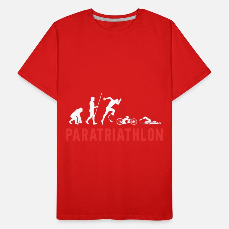 Evolution Paratriathlon for Triathletes Men's Premium Organic T-Shirt