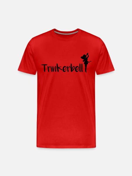 Trinkerbell - Männer Premium Bio T-Shirt - Rot