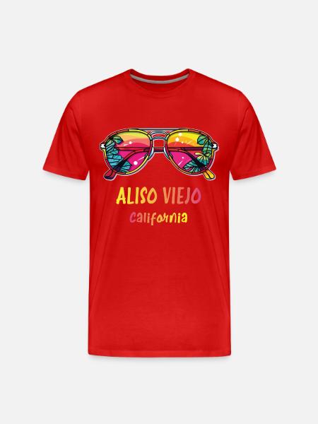 ALISO VIEJO California - Men's Premium Organic T-Shirt - red