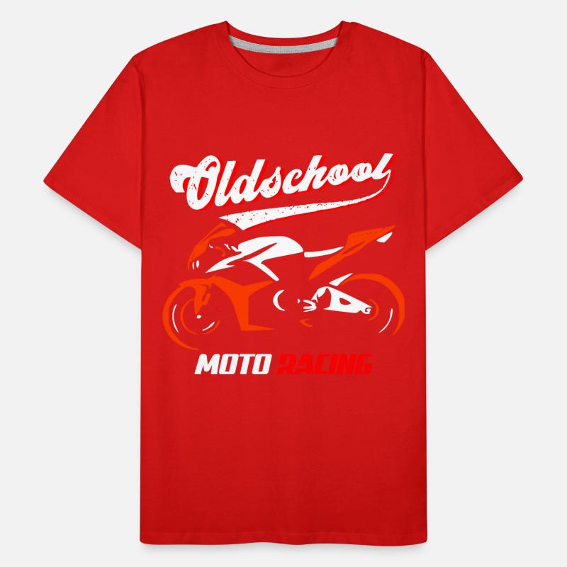 Conception de silhouette de moto T-shirt bio Premium Homme