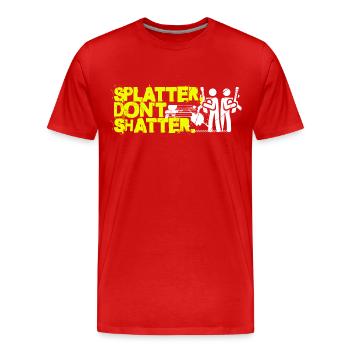Paintball - T-shirt bio Premium Homme - rouge - Devant - Damien (186cm)