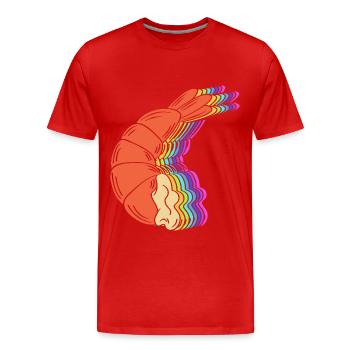 Krabbe Meeresfrüchte Shrimp Languste - Männer Premium Bio T-Shirt - Rot - Vorne - Damien (186cm)
