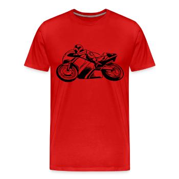 Superbike - Männer Premium Bio T-Shirt - Rot - Vorne - Damien (186cm)