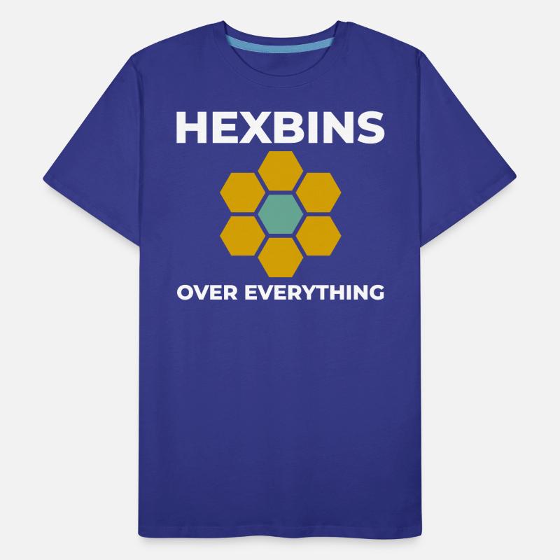 Hexbins Data Visualization GIS Mapping Spatial Men's Premium Organic T-Shirt