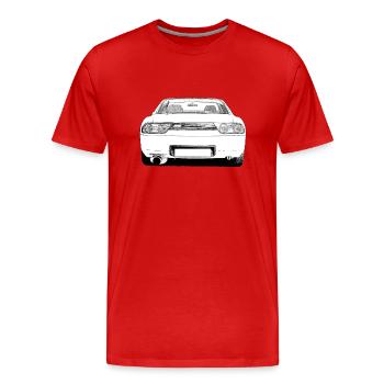 180sx Drift - Männer Premium Bio T-Shirt - Rot - Vorne - Damien (186cm)