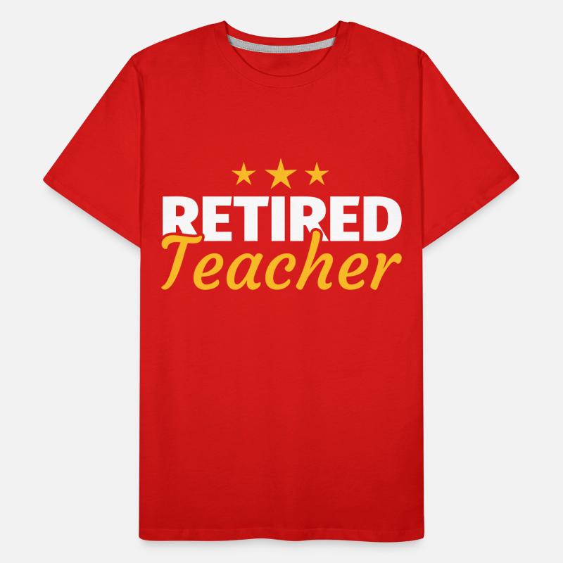 Lehrer Rente Pension Geschenk Männer Premium Bio T-Shirt