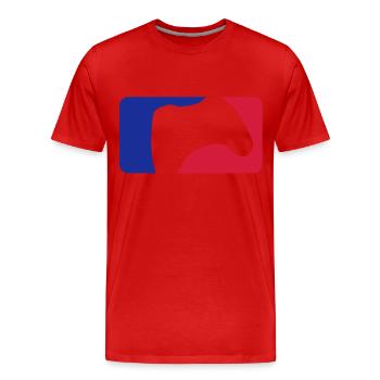 PRO GAMER - T-shirt bio Premium Homme - rouge - Devant - Damien (186cm)