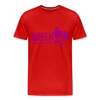 Reine J - T-shirt bio Premium Homme - rouge - Devant - Damien (186cm)