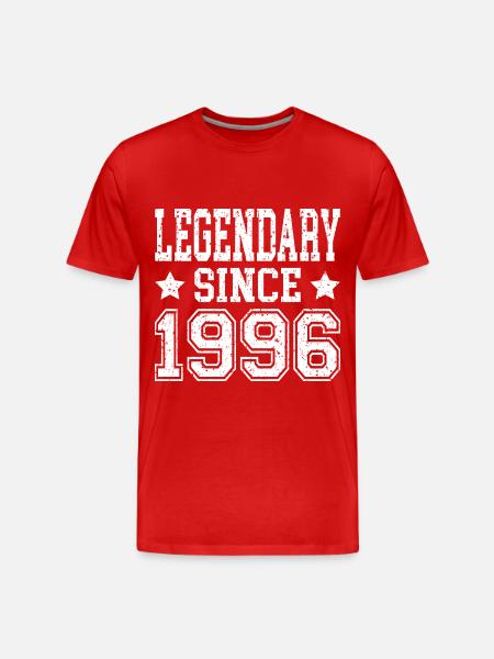 Legendary since 1996 - Men's Premium Organic T-Shirt - red
