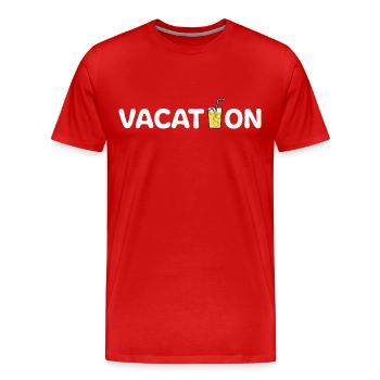 Urlauber Urlaub Geschenkideen - Männer Premium Bio T-Shirt - Rot - Vorne - Damien (186cm)