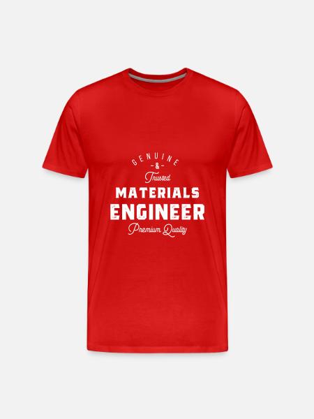 materials engineer - Men's Premium Organic T-Shirt - red