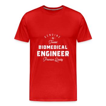 BIOMEDICAL ENGINEER - Men's Premium Organic T-Shirt - red - Front - Damien (186cm)