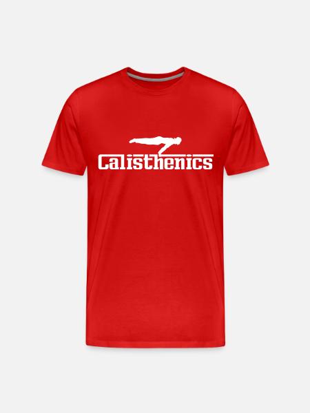 calisthenics - Men's Premium Organic T-Shirt - red