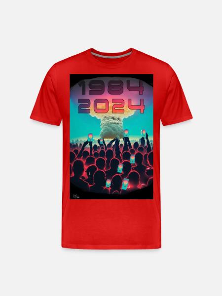 NUKE 1 ByYume Origins - Men's Premium Organic T-Shirt - red
