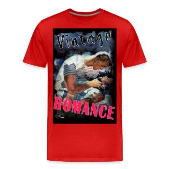 VINTAGE ROMANCE 1 von Yume Origins - Männer Premium Bio T-Shirt - Rot - Vorne - Damien (186cm)