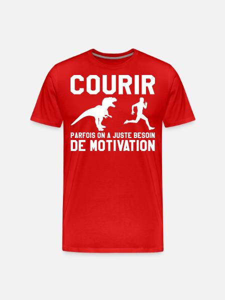 Running - Running Gift - Men's Premium Organic T-Shirt - red