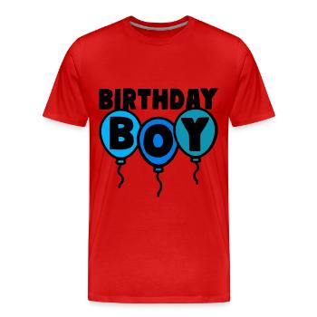 Birthday Boy Geburtstagskind - Männer Premium Bio T-Shirt - Rot - Vorne - Damien (186cm)