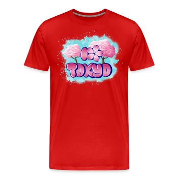 Kirschblüte in Tokio - Männer Premium Bio T-Shirt - Rot - Vorne - Damien (186cm)