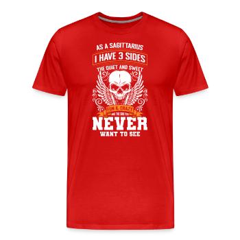 Horoskop Astrologie Monat - Männer Premium Bio T-Shirt - Rot - Vorne - Damien (186cm)