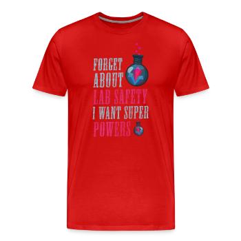 Chimie Signes de guérison - T-shirt bio Premium Homme - rouge - Devant - Damien (186cm)