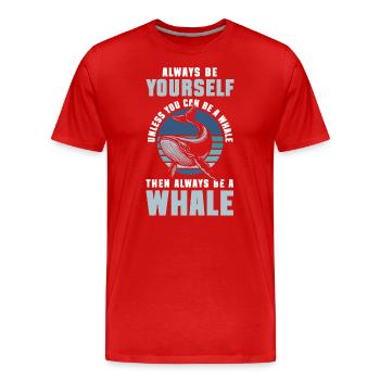 Meer Natur Meeresleben - Männer Premium Bio T-Shirt - Rot - Vorne - Damien (186cm)