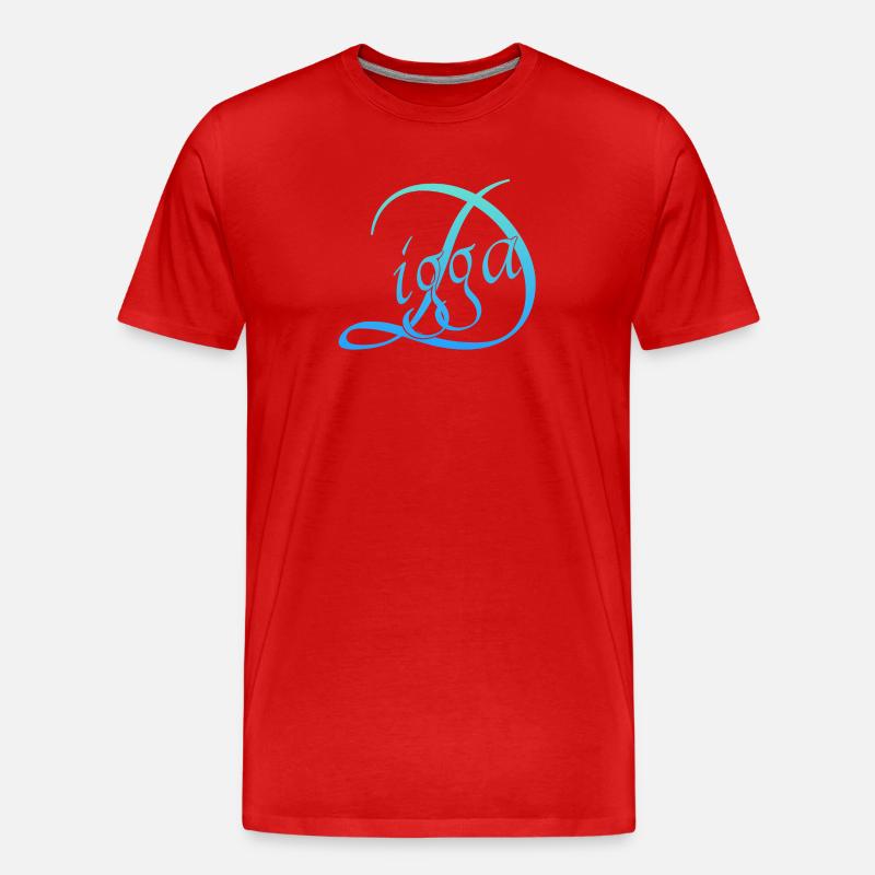 Digga - Männer Premium Bio T-Shirt - Rot