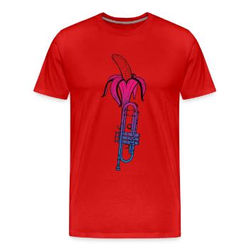 Alles Banane - Männer Premium Bio T-Shirt - Rot - Vorne - Damien (186cm)
