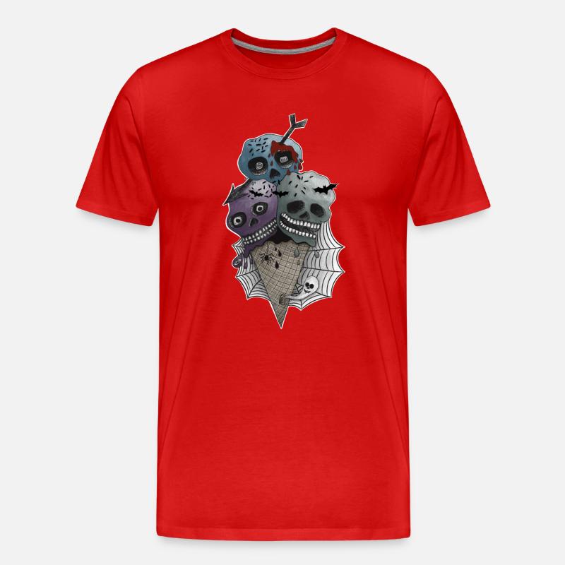 GothICECream Deluxe - Männer Premium Bio T-Shirt - Rot
