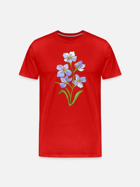 Fleur - T-shirt bio Premium Homme - rouge
