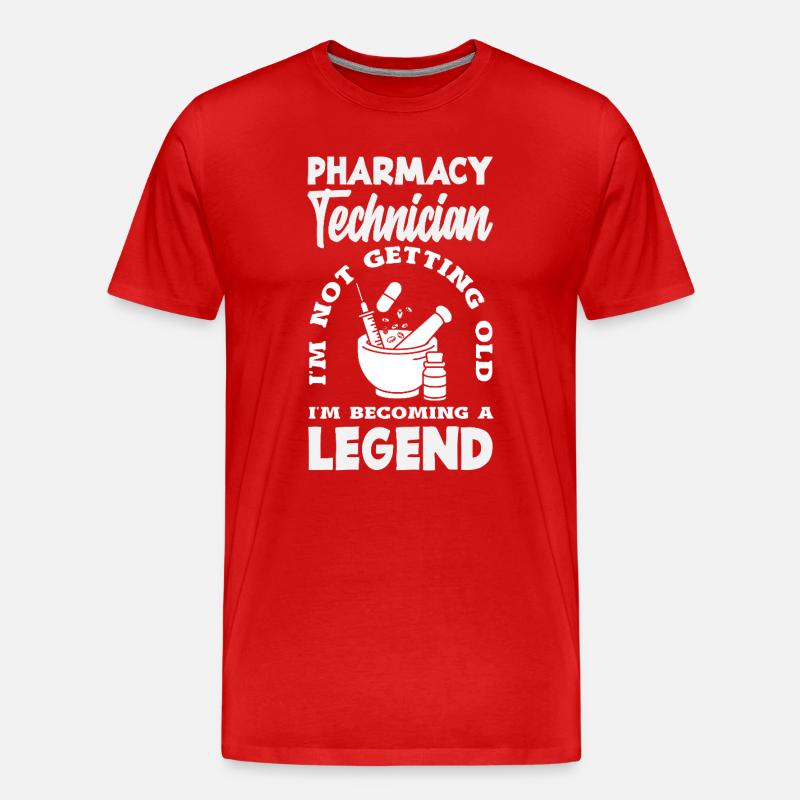 Apotheker Pharmazeutisch-technischer - Männer Premium Bio T-Shirt - Rot